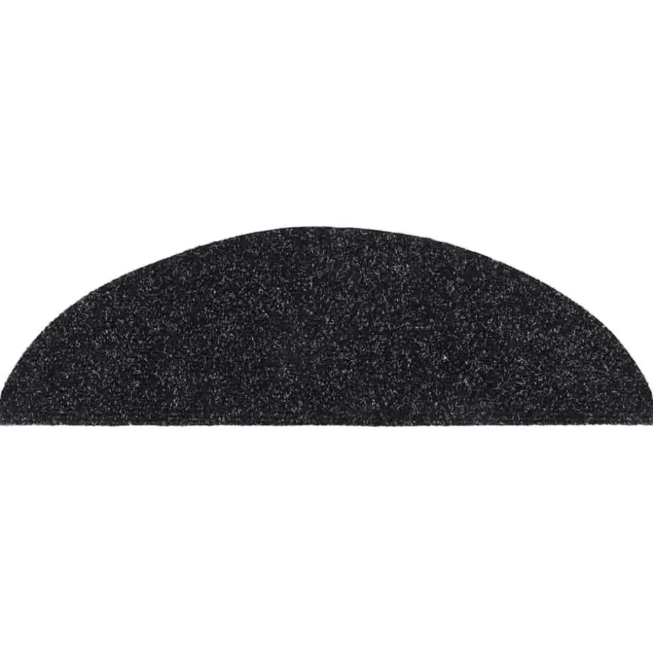 vidaXL - Trapmat - Zwart - Polypropyleen - 56 x 17 x 3 cm - 5 stuks