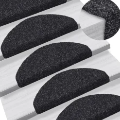 vidaXL - Trapmat - Zwart - Polypropyleen - 65 x 21 x 4 cm - 10 stuks