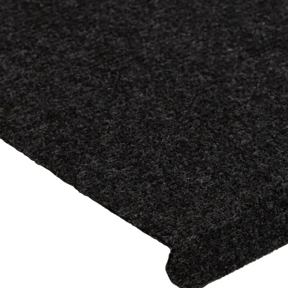 vidaXL - Trapmat - Zwart - Stof - 65 x 24.5 x 3.5 cm - 15 stuks