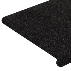 vidaXL - Trapmat - Zwart - Stof - 65 x 24.5 x 3.5 cm - 15 stuks