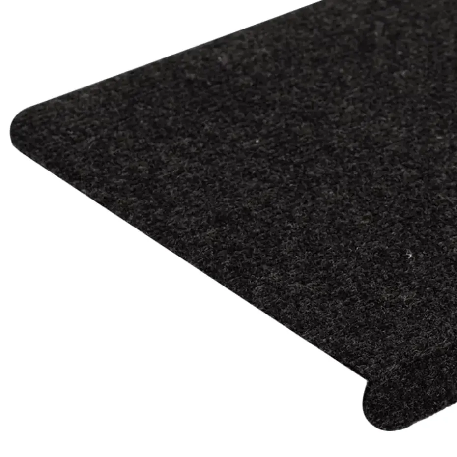 vidaXL - Trapmat - Zwart - Stof - 65 x 24.5 x 3.5 cm - 15 stuks