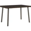 vidaXL - Tuin Salontafel - Bruin - Poly rattan - 60 x 40 x 37 cm