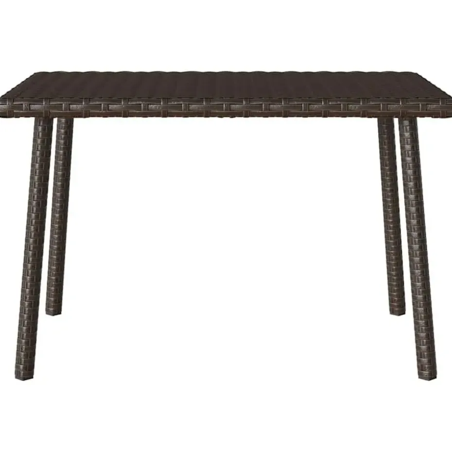 vidaXL - Tuin Salontafel - Bruin - Poly rattan - 60 x 40 x 37 cm