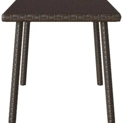 vidaXL - Tuin Salontafel - Bruin - Poly rattan - 60 x 40 x 37 cm