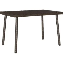 vidaXL - Tuin Salontafel - Bruin - Poly rattan - 60 x 40 x 37 cm