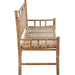 vidaXL - Tuinbank - Antraciet - Bamboe - 120 cm - Met kussen