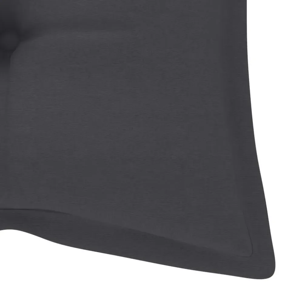 vidaXL - Tuinbank - Antraciet - Bamboe - 120 cm - Met kussen