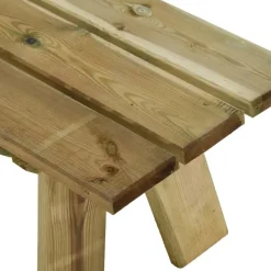 vidaXL - Tuinbank - Bruin - Grenenhout - 110 x 38 x 45 cm