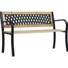 vidaXL - Tuinbank - Bruin - Hout - 120 x 53 x 77 cm
