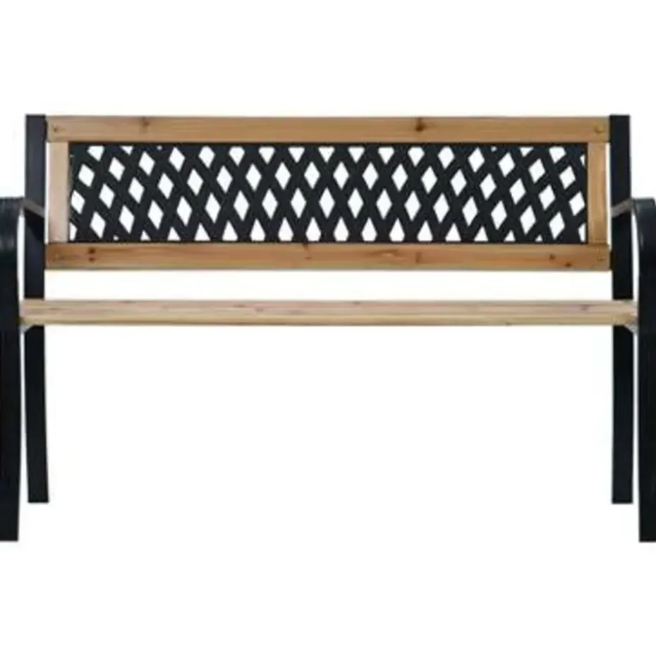 vidaXL - Tuinbank - Bruin - Hout - 120 x 53 x 77 cm