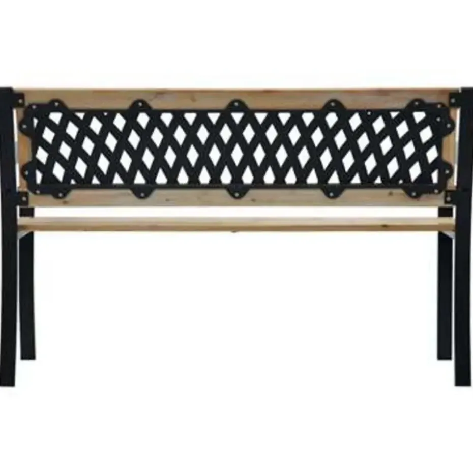 vidaXL - Tuinbank - Bruin - Hout - 120 x 53 x 77 cm