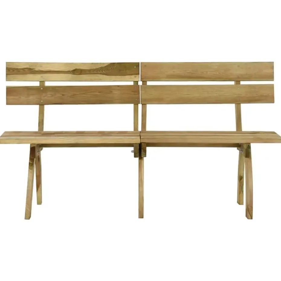 vidaXL - Tuinbank - Bruin - Grenenhout - 160 x 60 x 86 cm