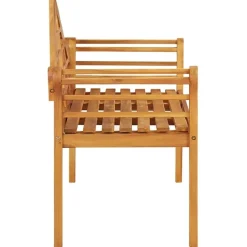 vidaXL - Tuinbank - Bruin - Acaciahout - 125 cm