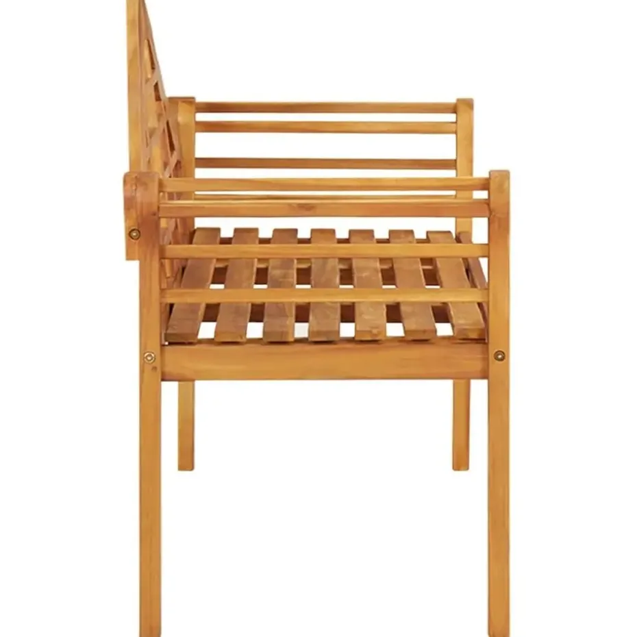 vidaXL - Tuinbank - Bruin - Acaciahout - 125 cm