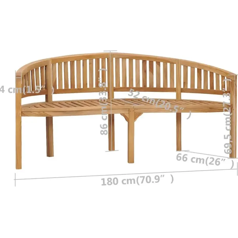 vidaXL - Tuinbank - Bruin - Hout
