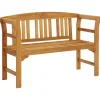 vidaXL - Tuinbank - Bruin - Acaciahout - 114 cm