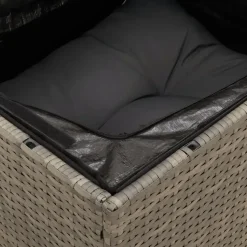 vidaXL - Tuinbank - Grijs - Poly rattan
