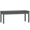 vidaXL - Tuinbank - Grijs - Massief grenenhout - 109x44x45 cm