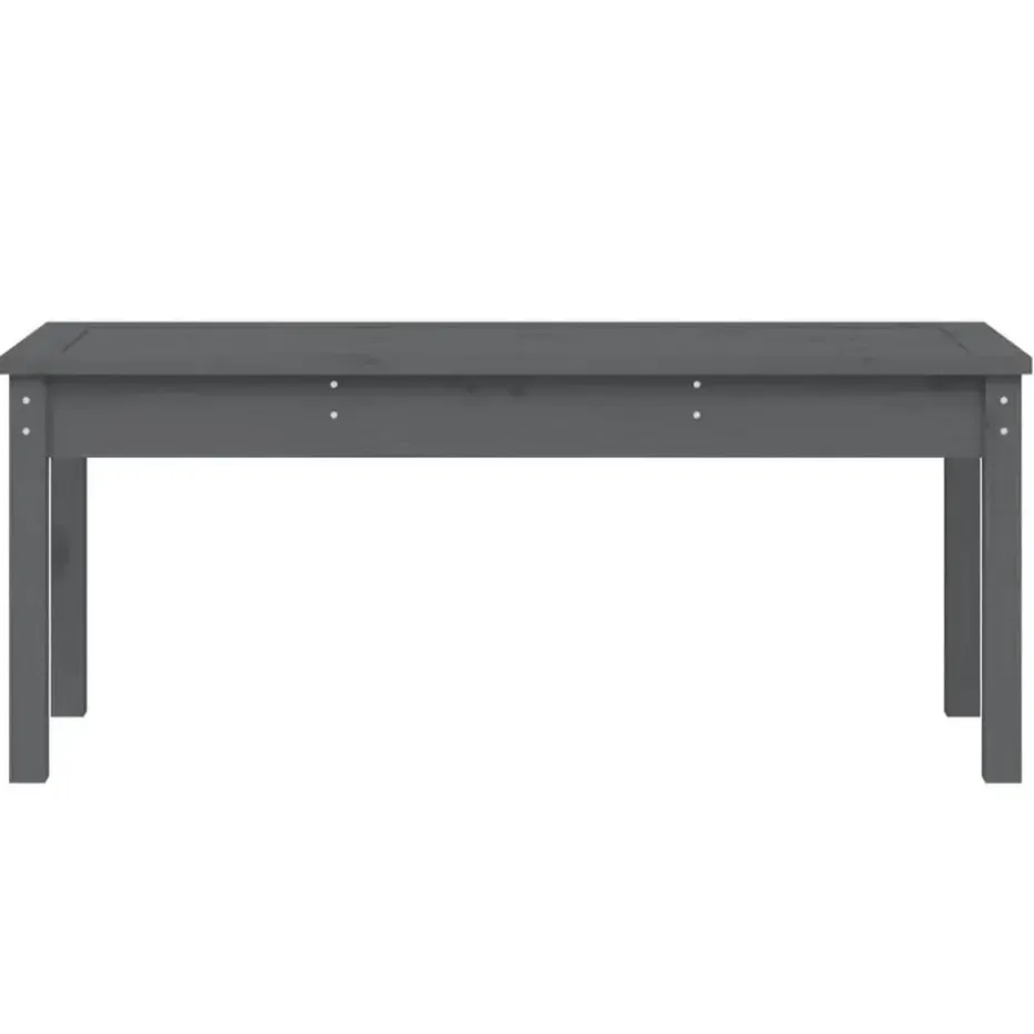 vidaXL - Tuinbank - Grijs - Massief grenenhout - 109x44x45 cm