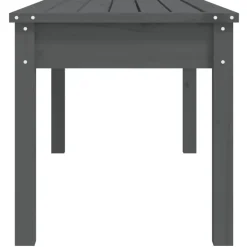 vidaXL - Tuinbank - Grijs - Massief grenenhout - 109x44x45 cm