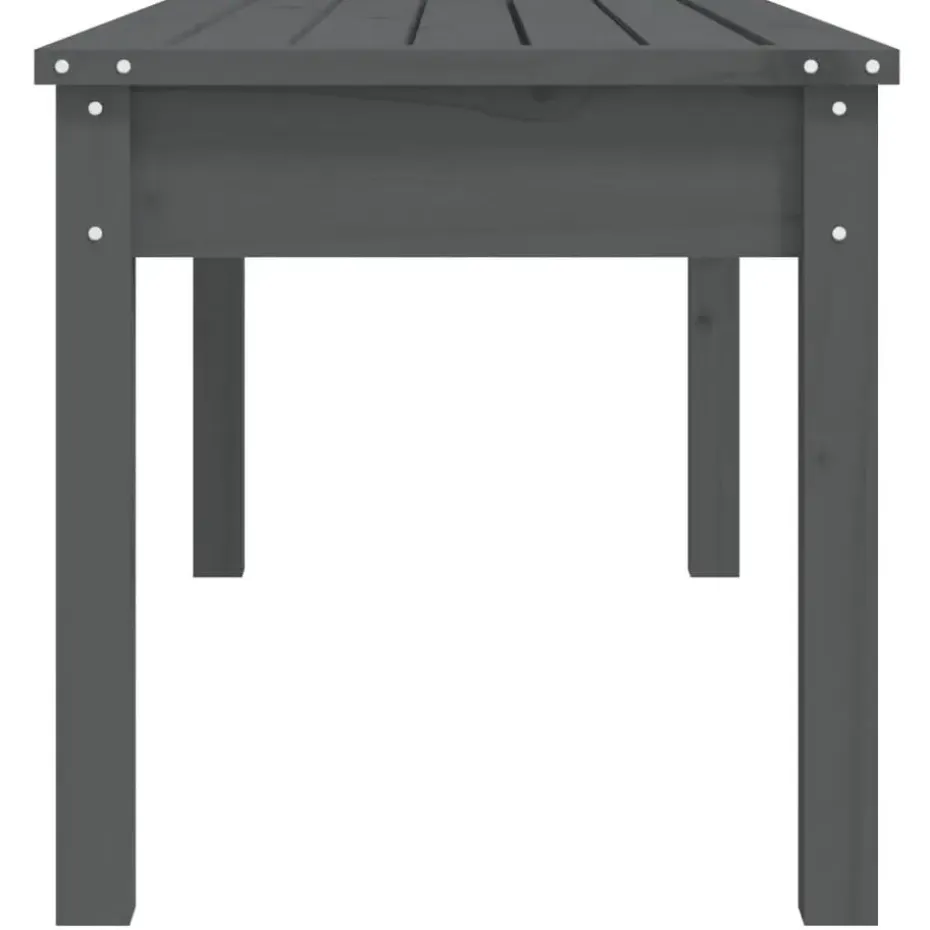 vidaXL - Tuinbank - Grijs - Massief grenenhout - 109x44x45 cm