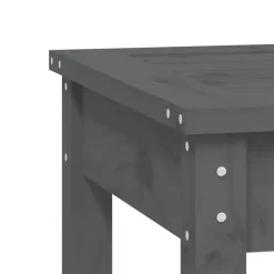 vidaXL - Tuinbank - Grijs - Massief grenenhout - 109x44x45 cm