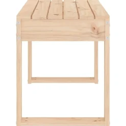 vidaXL - Tuinbank - Naturel - Massief grenenhout - 80x38x45 cm