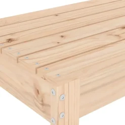 vidaXL - Tuinbank - Naturel - Massief grenenhout - 80x38x45 cm