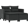 vidaXL - Tuinbank - Zwart - Poly rattan