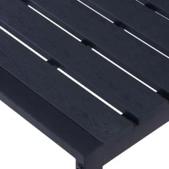 vidaXL - Tuinbank - Zwart - PS-plaat - 180 cm