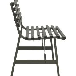 vidaXL - Tuinbank - Zwart - Staal - 110 cm