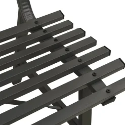 vidaXL - Tuinbank - Zwart - Staal - 110 cm