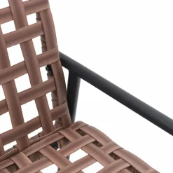 vidaXL - Tuinbank - Zwart - Poly Rattan - 113x79x75 cm