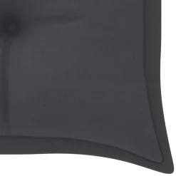 vidaXL - Tuinbank Batavia met antraciet kussen - Teakhout - 150x51.5x84 cm