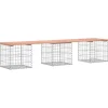 vidaXL - Tuinbank schanskorfontwerp - Massief douglashout - 203x44x42 cm