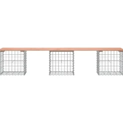 vidaXL - Tuinbank schanskorfontwerp - Massief douglashout - 203x44x42 cm