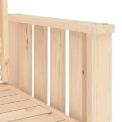 vidaXL - Tuinbank 2-zits - Bruin - Grenenhout - Met tafel