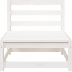 vidaXL - Tuinbank zonder armleuningen - Wit - Grenenhout - 70x70 67 cm