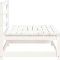 vidaXL - Tuinbank zonder armleuningen - Wit - Grenenhout - 70x70 67 cm