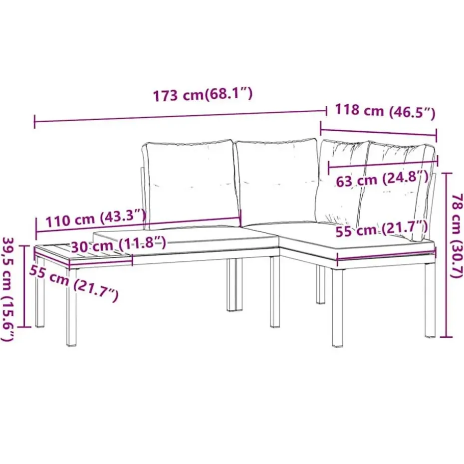vidaXL - Tuinbanken met taupe kussens - Gepoedercoat staal - 2 stuks
