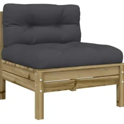 vidaXL - Tuinbanken zonder armleuninge - Bruin - Hout - 2 stuks