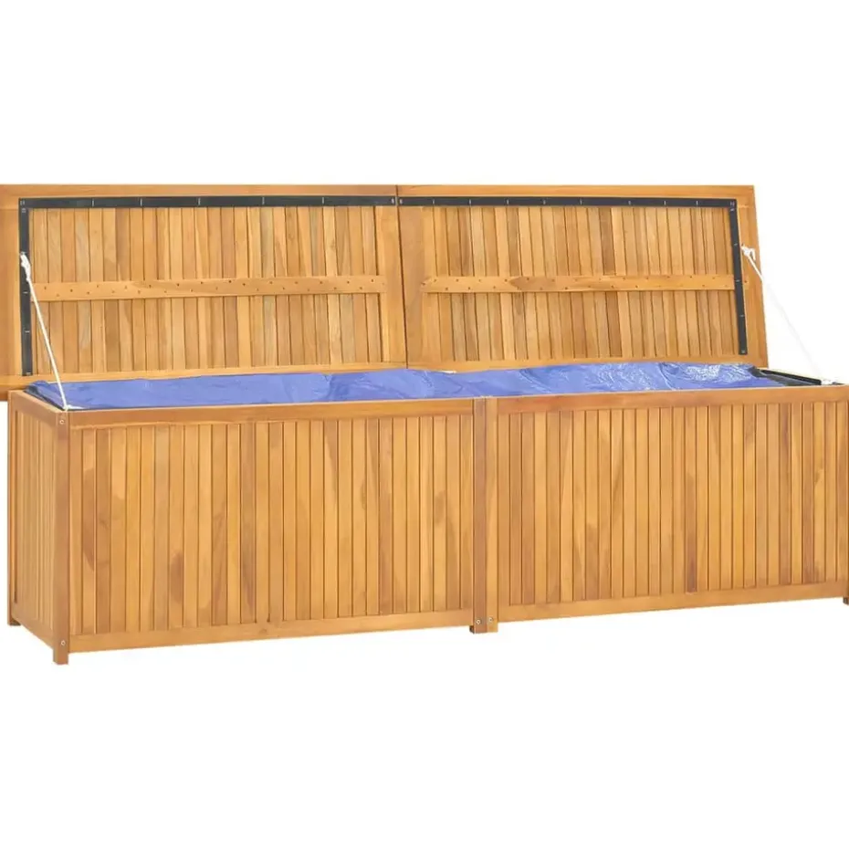 vidaXL - Tuinbox - Bruin - Teakhout - 200 x 50 x 55 cm