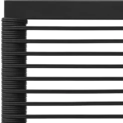 vidaXL - Tuinhoekstoelen - Zwart en grijs - Poly rattan - 2 stuks - Met kussens
