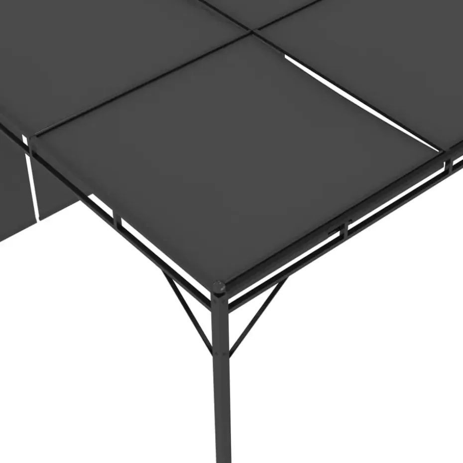 vidaXL - Tuinhuisje - Antraciet - Stof - 3 x 3 x 2.25 m