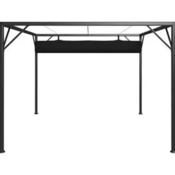 vidaXL - Tuinhuisje - Antraciet - Staal