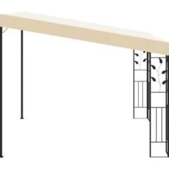 vidaXL - Tuinhuisje - Crème - Stof - 3 x 3 x 2.5 m