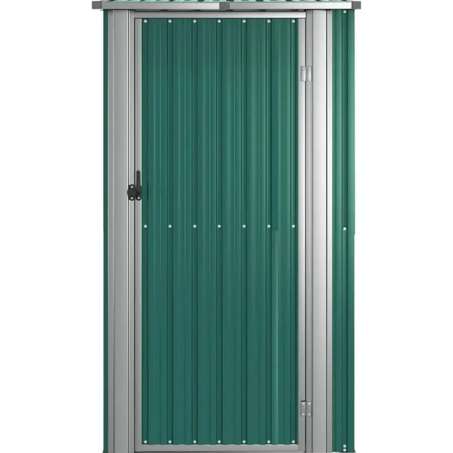 vidaXL - Tuinhuisje - Groen - Staal