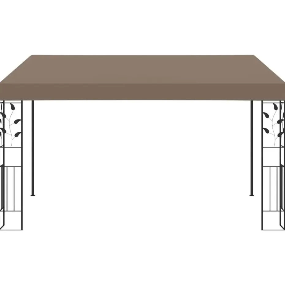 vidaXL - Tuinhuisje - Taupe - Stof - 4 x 3 x 2.5 m