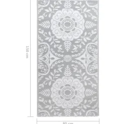 vidaXL - Tuinkleed - Grijs - Polyetheen - 80 x 150 cm