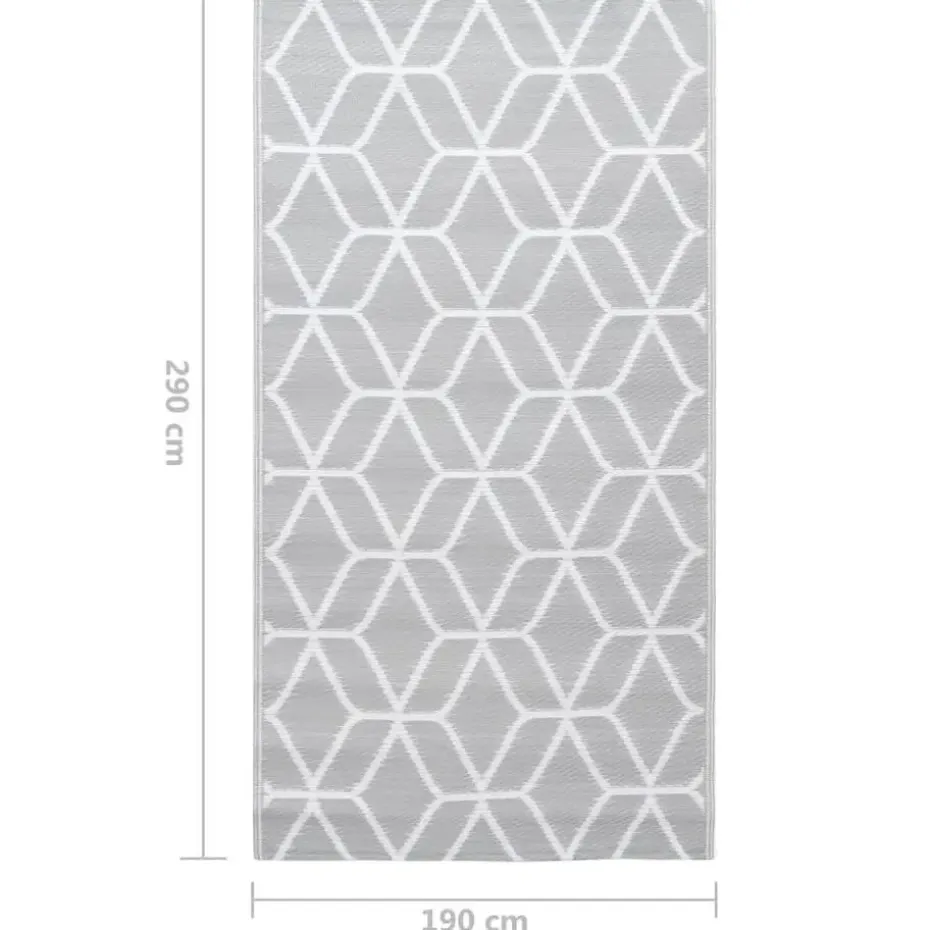 vidaXL - Tuinkleed - Grijs - Polyetheen - 190 x 290 cm